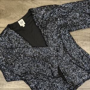 Gap Loose Long Sleeve Sequin Blazer Size XS